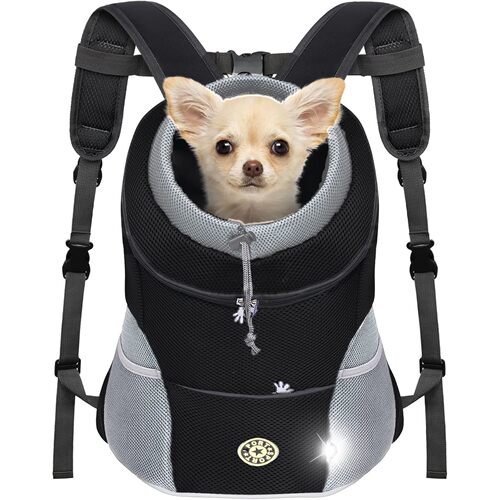 Pet Backpack Carrier for Small Dogs & Cats - Front-Folded Tr