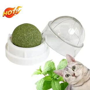 Cat Catnip Scratcher Heal Natural Balls with Toy Wall Sticky