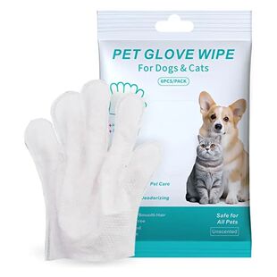 6pcs Unscented Extra Thick Pet Cleaning Wipes for Dogs & Cat