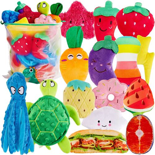 20PCS Random Squeaky Dog Toys Cute Interactive Pets Toys Bul