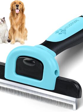 Pet Grooming Brush-Double Sided Shedding and Dematting Under