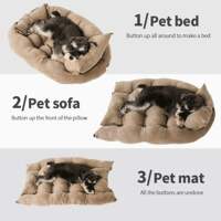 Multifunction Dog Bed Mat 3 IN 1 Dogs Cat Sleeping Bed Sofa thumbnail 8