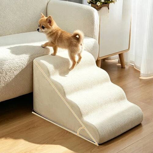 Pet Stairs Dog Ramp Anti Slip Puppy Step Washable Cover Cat