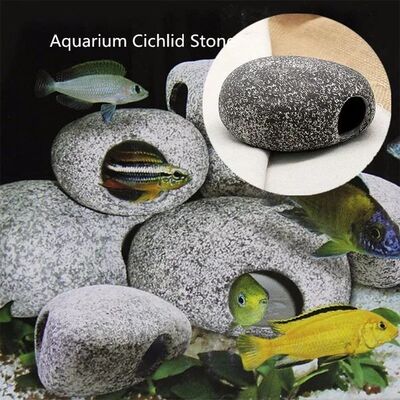 1Pc Cichlid Stone Cave Aquarium Fish Tank Pond Ornament Deco
