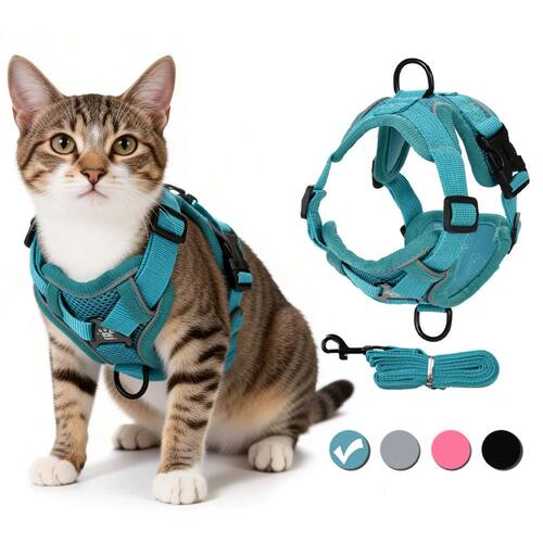Cat Harness Leash for Small Medium Dogs Cats Reflective Esca