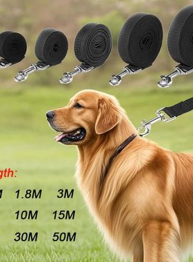 Long Strong Nylon Dog Leash 10m 15m 20m Pet Training Leash F