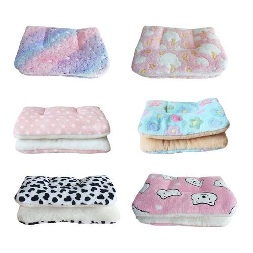 Flannel Pet Pad Dog Bed Thickened Sleeping Pad Dog Blanket S