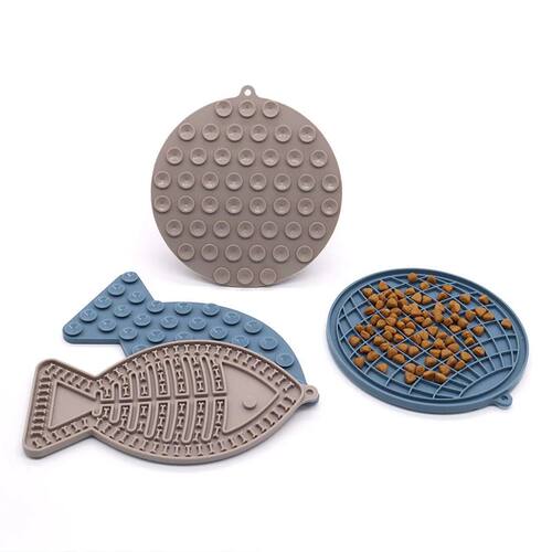 Non-Slip Dog Slow Feeding Mat Dog Lick Mat Dog Bathing Distr