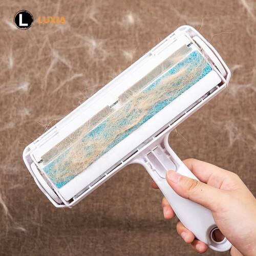 Pet Hair Roller Remover Lint Brush 2-Way Dog Cat Comb Tool C