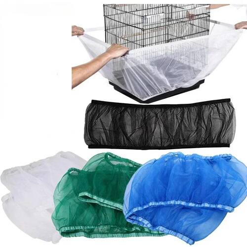 Mesh Bird Cage Cover Shell Skirt Mesh Bird Cage Elastic  Squ
