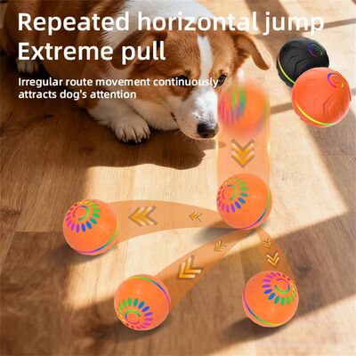 Interactive Smart Dogs Toys Balls - USB Automatic Moving Bou