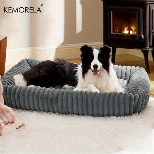 Orthopedic Plush Dog Bed - Mattress with High Resilience Sup