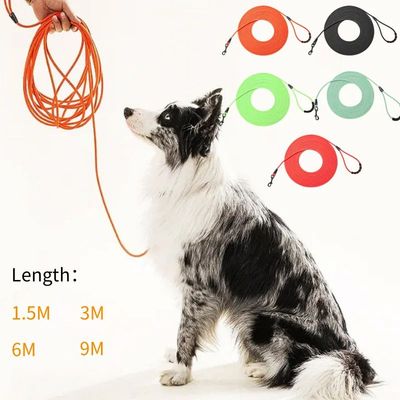 Dog Leash Long PVC Leashes Durable Training Recall Long Lead