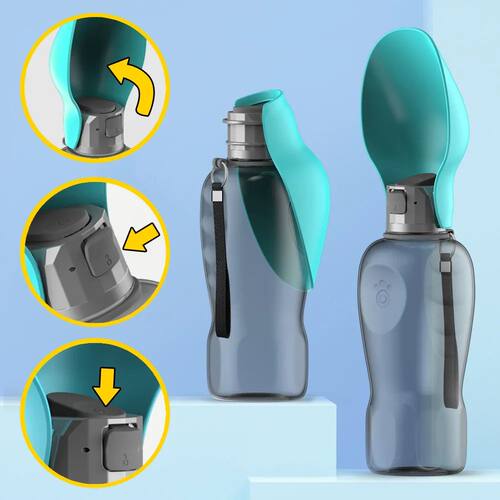 Large Dog Water Bottle Portable Foldable Pet Drinking Bowl F