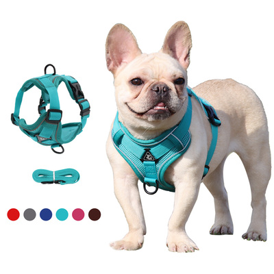 Dog Harness with 1.5m Traction Leash Set No Pull Dog Vest