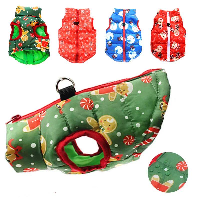 Winter Warm Dog Clothes For Small Dogs Christmas Yorky Dogs