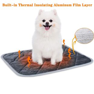 Self Heating Pet Pad, Extra Warm Thermal Dog Crate Pad Washa