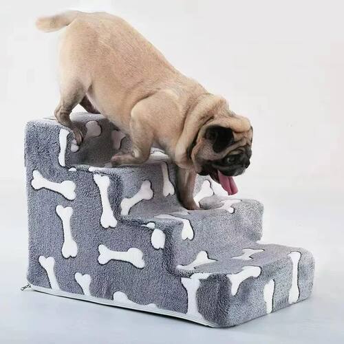 Ladder Dogs Pets Bone Shape Puppys Stairs Beside The Sofa Be
