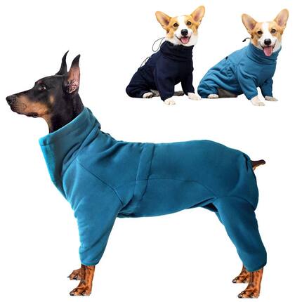 Dog Winter Coat Soft Fleece Pullover Clothes Warm Cold Weath