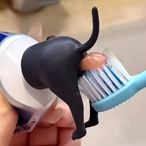 Poop dog toothpaste toe hat children's fun spoof toothpaste