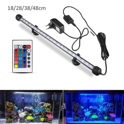 Aquarium LED Bar Light Waterproof Fish Tank Light 110V US 18