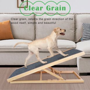Dog Ramp Pet Wooden Folding Dog & Cat Stair for Couch High B