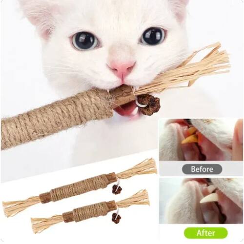 Cat Toys Cleaning Teeth Silvervine Chew Stick Pet Snacks Sti