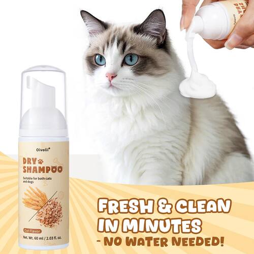 Pet Dry Cleaning Foam Oatmeal Scent No Re Shampoo Dogs Cats