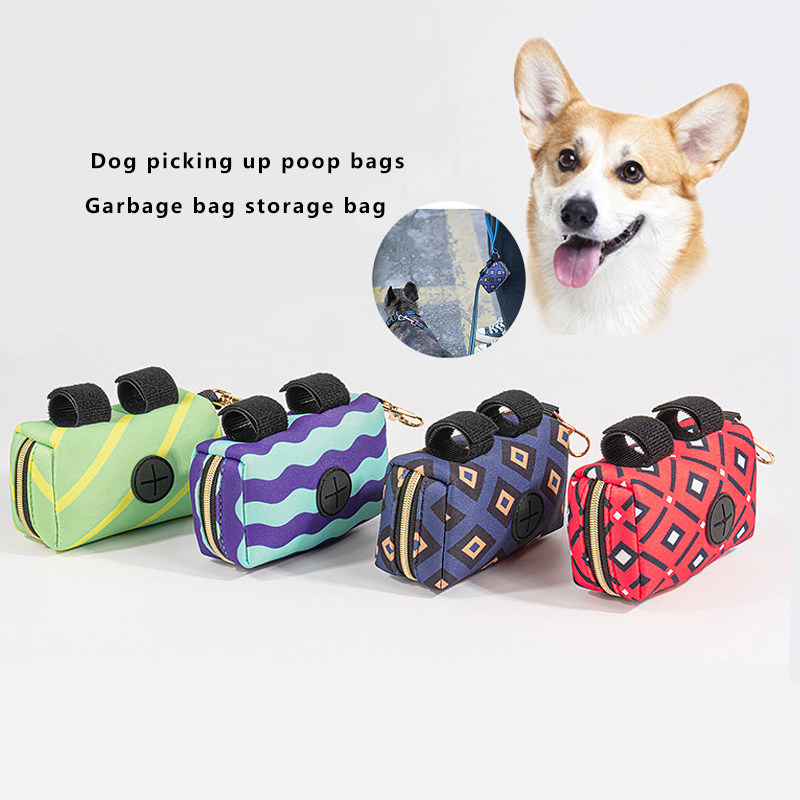 Portable Dog Poop Biodegradable Bag Dispenser Pouch Pet Pupp