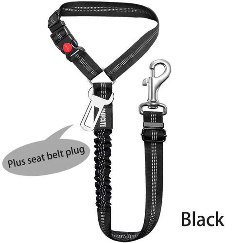 New Solid Two-in-one Dog Harness Pet Car Seat Belt Leash Bac