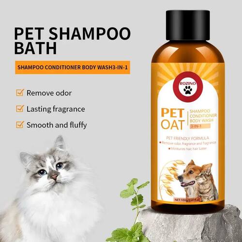 100ml Cats Shampoo Body Wash Dogs Conditioner 3 in 1 Bacteri
