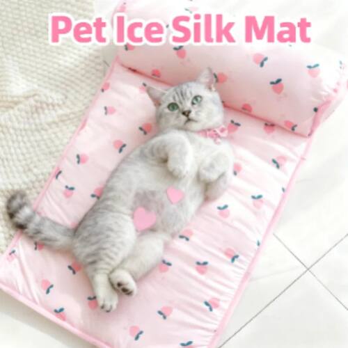 Summer Dog Cooling Mat Pet Ice Pads Cat Breathable Blanket C