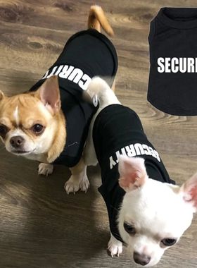 Security Clothing for Dogs Summer Pet Clothes Vest for Small