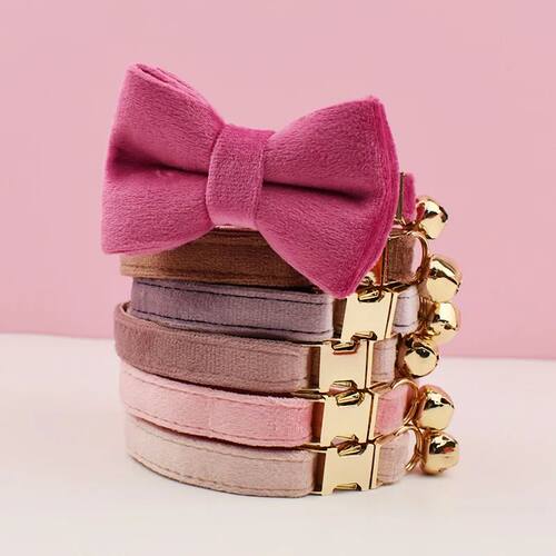Cat Supplies Velvet Cat Collar Personalized Cat Collar with