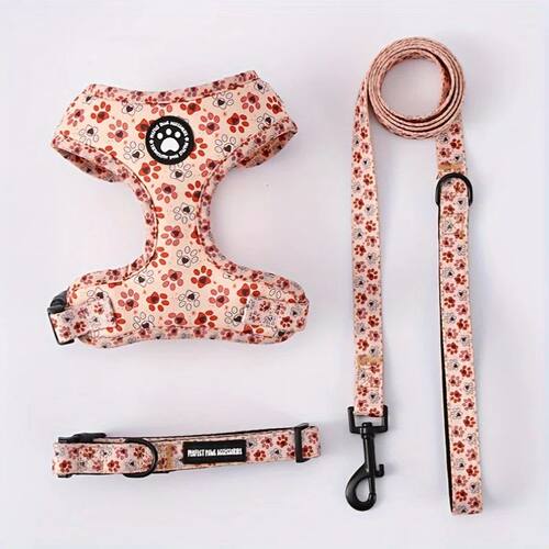 Breathable Knit Fabric Dog Harness and Leash Set-All-Season