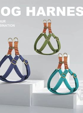 New Dog Harness Reflective Nylon Dog Harnesses Vest Free Eng