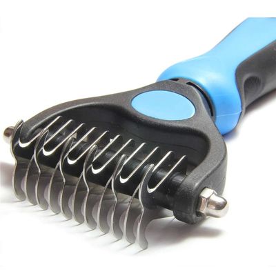 1Pcs Pet Knotting Comb Stainless Steel Double Sided Dog Comb