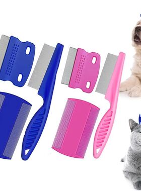 Flea Comb Cat Grooming Comb Set 3 Pcs/set Removes Mucus and