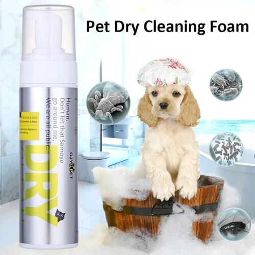200ML Pet Dry Cleaning Foam Without R Dog Cat Puppy Shower G