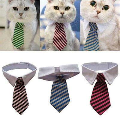 Dog Cat Grooming Cat Striped Bow Tie Animal Striped Bow Tie