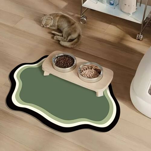 Absorbent Quick-Dry Pet Feeding Mat 30X40CM Non-Slip Placema