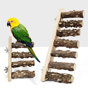1PC Wood Ladder Pet Interactive Bird Parrot Toy Ladder for H
