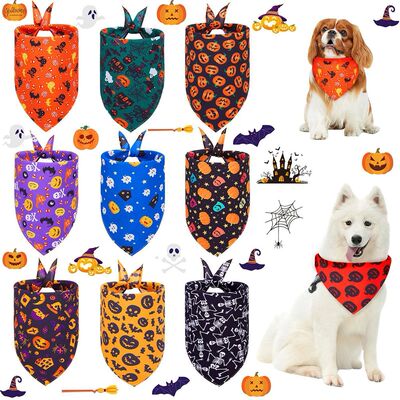 Pet Halloween Saliva Towel Cat Dog Triangle Scarf Decoration