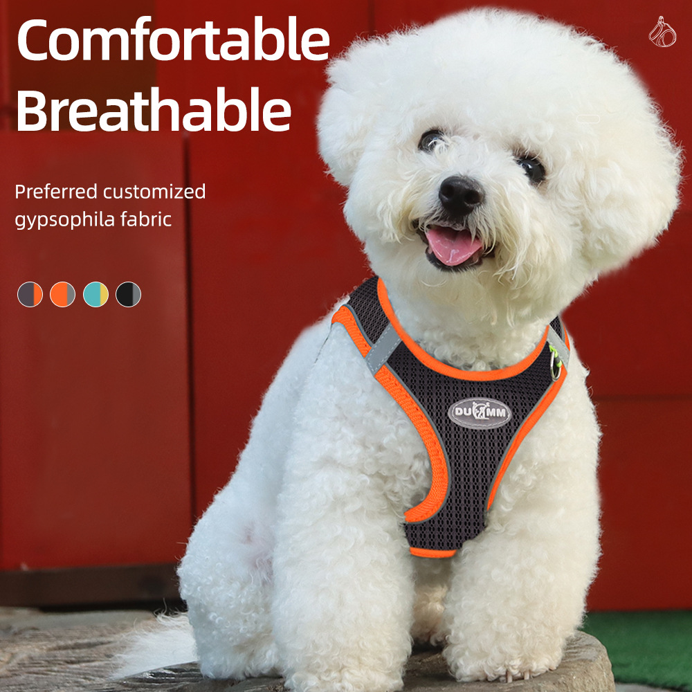 Dog Leash Vest Dog Chest Strap Breathable Mesh Walking Dog L