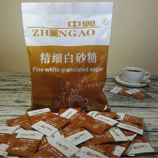 新货咖啡白糖包5gX100包中奥细白砂糖迈森咖啡