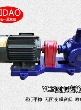 圆弧齿轮泵YCB0.6/6/12/20机油燃油输送船用增压泵总成整机380V