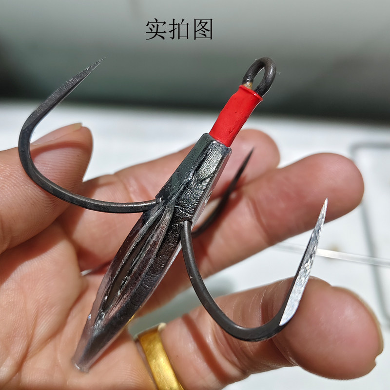 凤九新款防挂底钩长坨钩刀锋三爪三锚捞杂草钩20克-120克