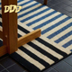 DDD 北欧风浴室吸水防滑地垫简约入户门玄关脚垫厕所条纹蓝色地毯