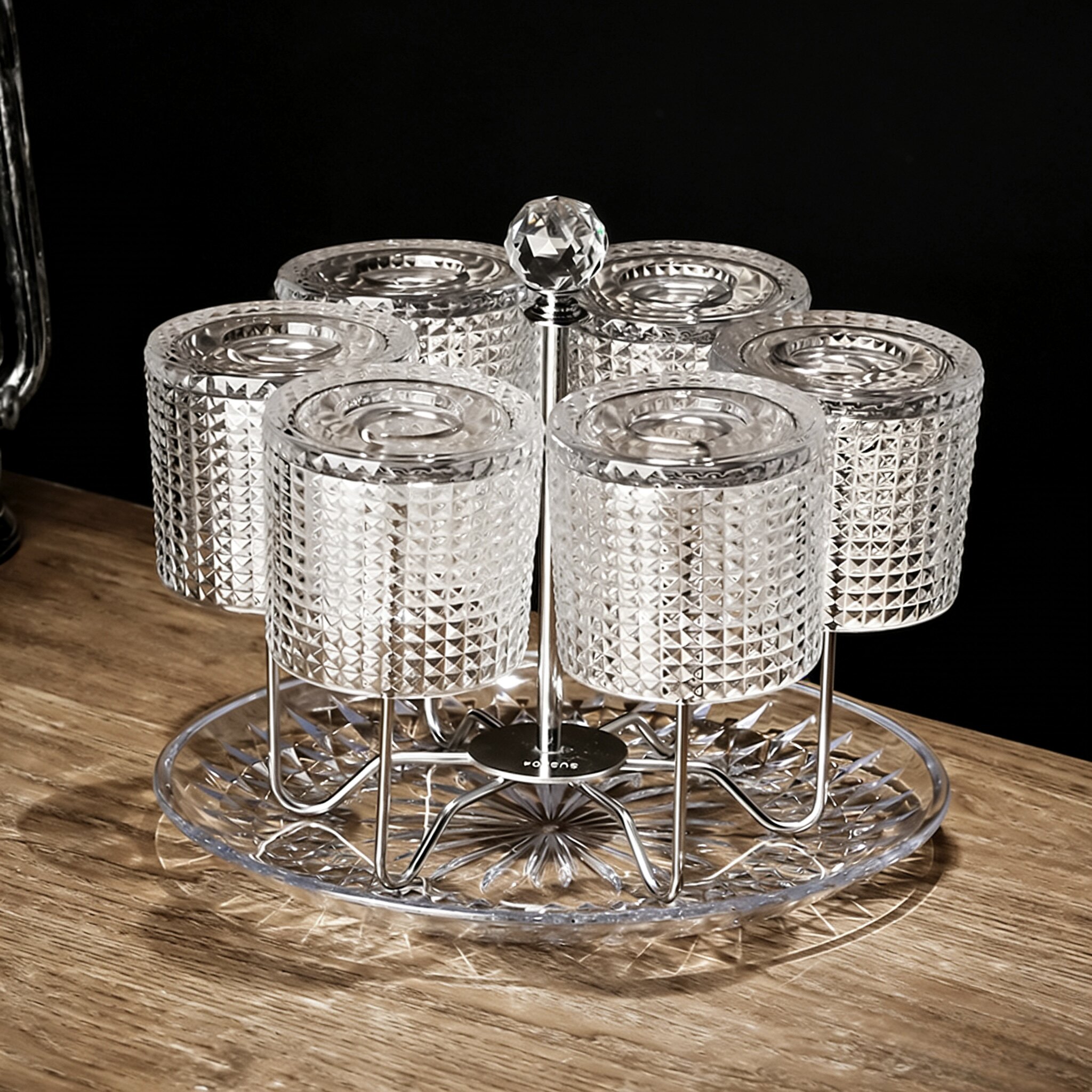 304不锈钢杯架家用置物架倒挂茶杯收纳架桌面多功能沥水杯子架子