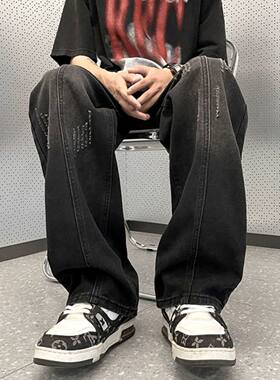 青少年裤子男潮流水洗破